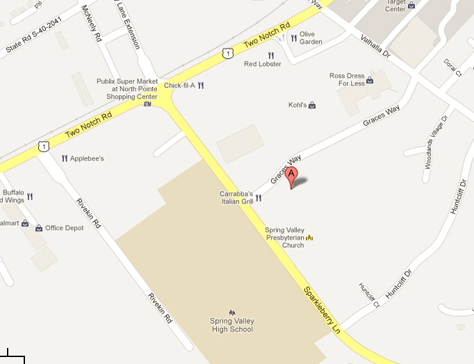 location map to north east dermatology columbia sc south carolina